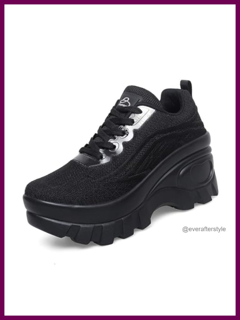 Knitted Platform Orthopedic Sneakers Lace Up Lug Sole Women's Comfort